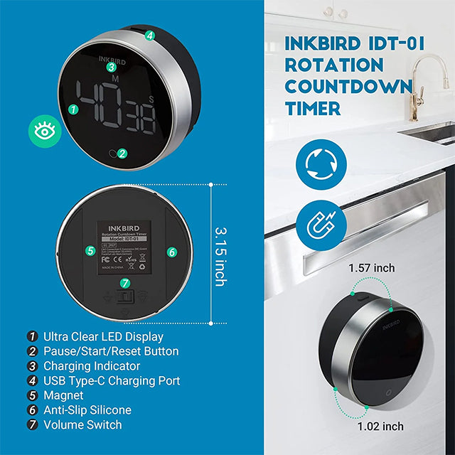 Inkbird Digital Kitchen Timer IDT-01