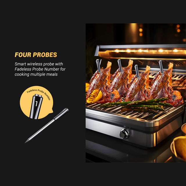 Inkbird 4x Probe INT-14-BW Wireless Wifi/Bluetooth Meat thermometer