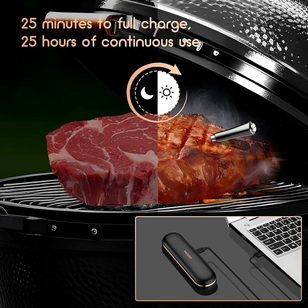 Inkbird INT-11P-B True Wireless Meat Thermometer