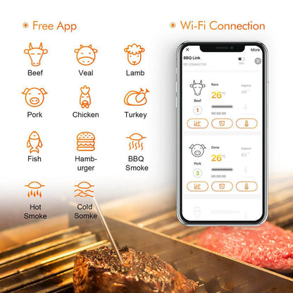 Inkbird IBBQ-4T Wifi BBQ Thermometer